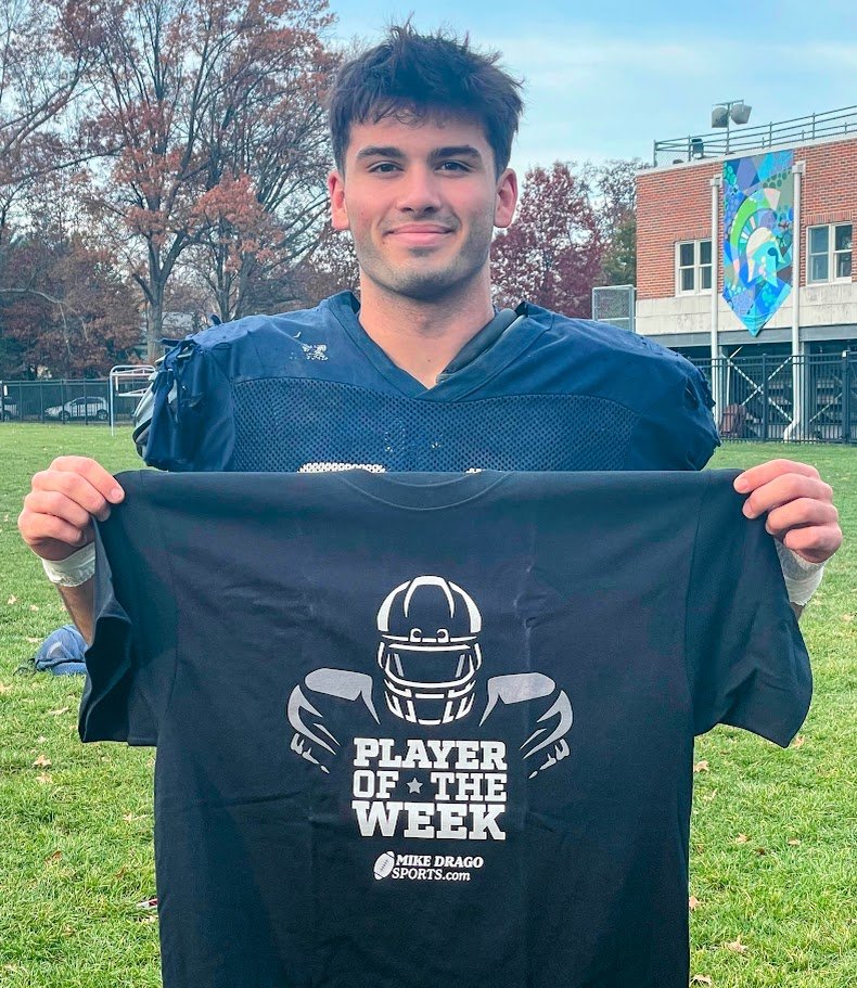 Congratulations to Wyomissing’s Collin Niedrowski for being named a Defensive Player of the Week this season. Thanks to Body Zone Physical Therapy for sponsoring the award &amp; to CBL Custom Apparel for these T's. <a href="/CollinTN26/">Collin Niedrowski</a> <a href="/bodyzonecomplex/">Body Zone</a> <a href="/WFASpartans/">WFA</a> #mikedragosports