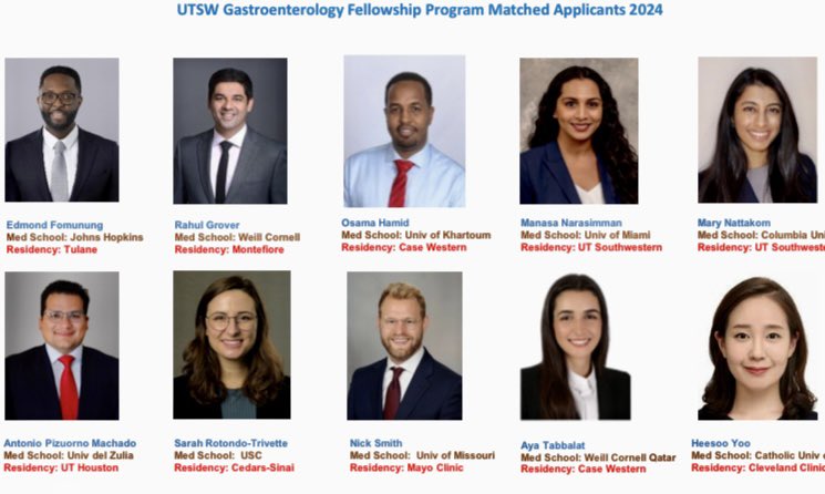 NickSmithMD's tweet photo. I am ecstatic to be continuing my medical training at @UTSWGI !!! Thank you so much to @ArielAday, @ezraburstein, and all the faculty for putting their faith in me. And huge shoutout to my mentors @DougSimonetto  @GallodeMoraesMD who I couldn’t have done this without 🥰 https://t.co/O9uPDkGP2y