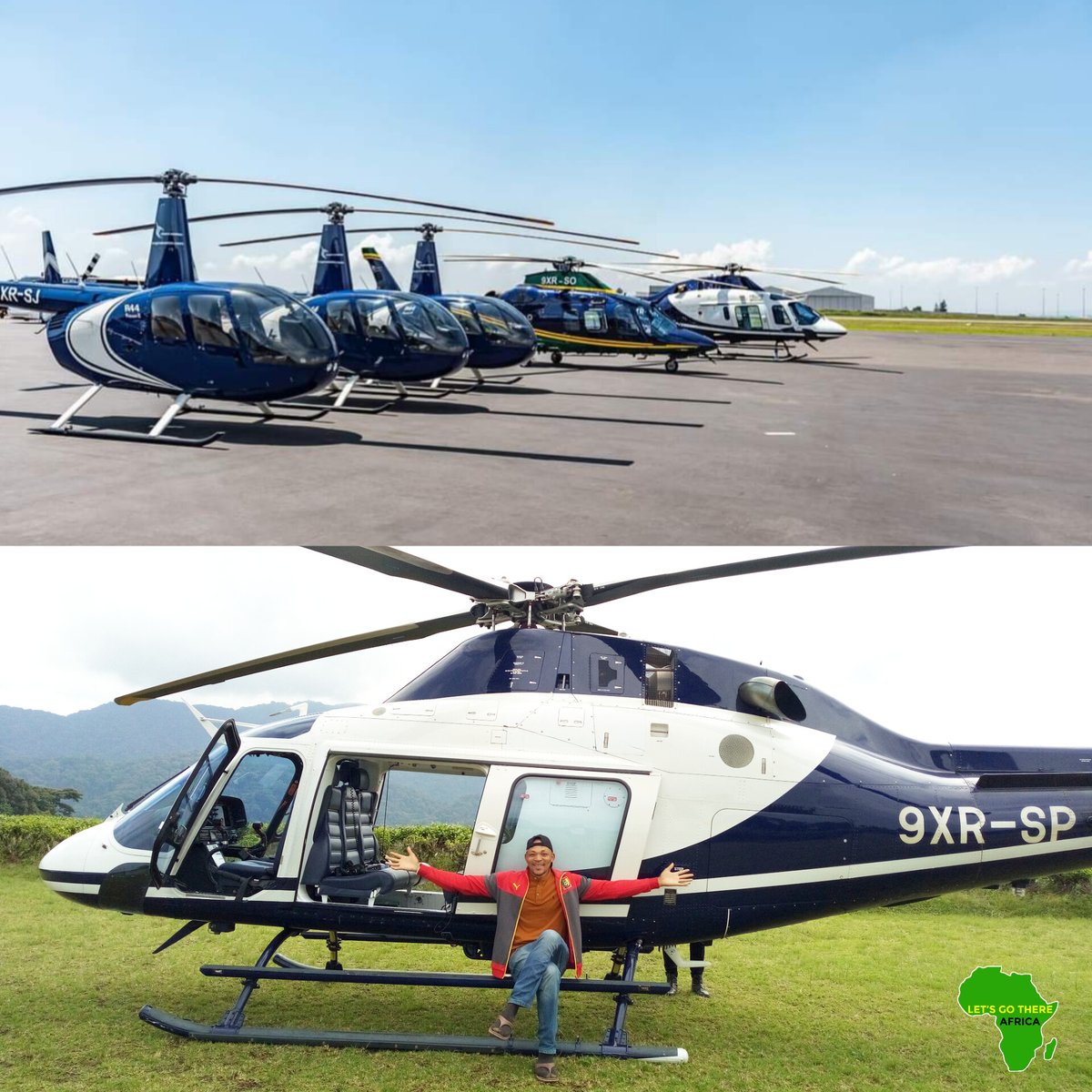letsgothereafrk's tweet photo. #VisitRwanda now and enjoy scenic #helitrips and #helitours ππ€© across the remarkable land of a thousand hills and great lakes.
ππππππ
Contact us to arrange your tours: letsgothereafrica@gmail.com https://t.co/1SnfwMxazP