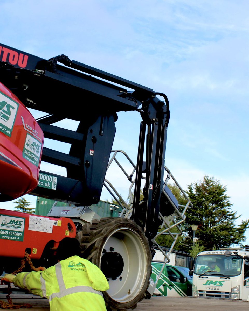 jmshire's tweet photo. Our JMS lorries are loaded and deliveries for tomorrow are set and ready to go!!🚛✅

The Manitou 160ATJ 16.01m Diesel Boom Lift 👇🏽

💥Clever boom lift design provides you with superior working envelope to work
💥Large storage area for equipment tools
💥Solid polyurethane tyres https://t.co/LddaAJbPWA
