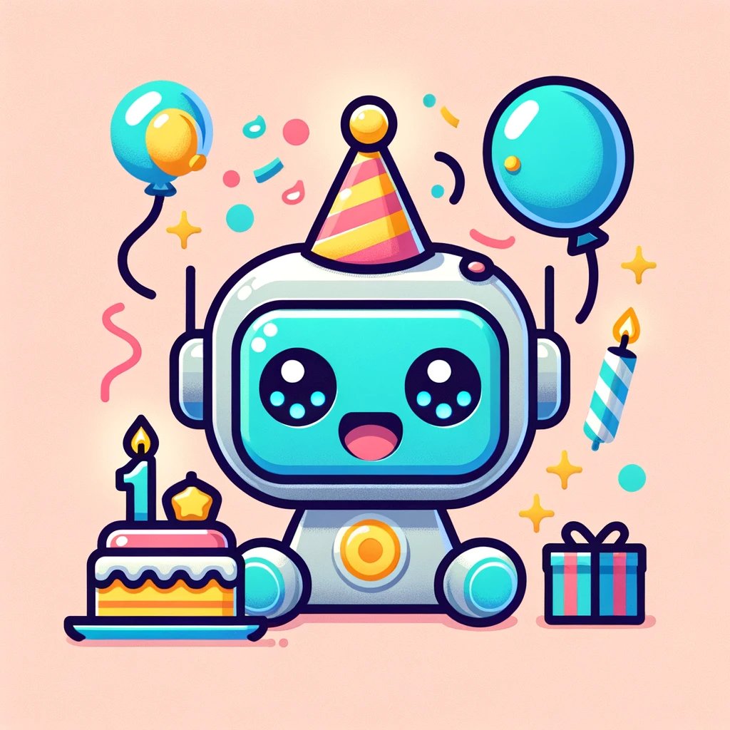 Kevin Barber (@thekevinbarber) on Twitter photo Happy Birthday ChatGPT 🥳
You've grown a lot this year.. 
Let's face it... 
 - YOU have a lot to learn
 - and WE have a lot to learn too.
You're the lowest paid member of my team:
 - $20/mo for GPT Plus
 - $389 for the year building our app on your API
We'll 10X this in 2024. Happy Birthday ChatGPT 🥳
You've grown a lot this year.. 
Let's face it... 
 - YOU have a lot to learn
 - and WE have a lot to learn too.
You're the lowest paid member of my team:
 - $20/mo for GPT Plus
 - $389 for the year building our app on your API
We'll 10X this in 2024.