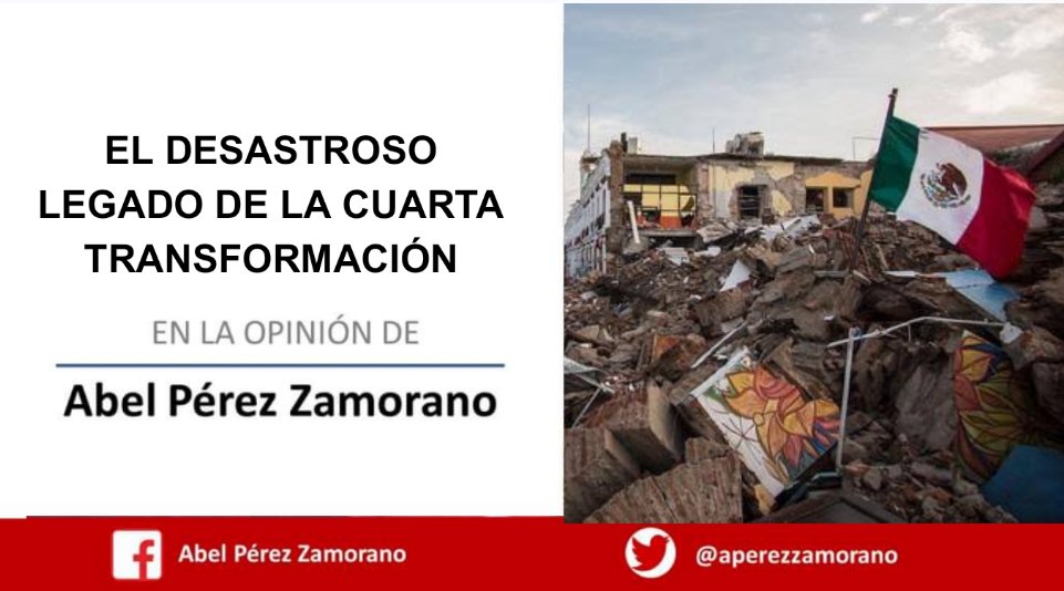 Buen día, te invito a leer mi artículo semanal titulado: 
EL DESASTROSO LEGADO DE LA CUARTA TRANSFORMACIÓN
Para consultarlo, lo puedes encontrar en el siguiente link: 
m.facebook.com/story.php?stor…