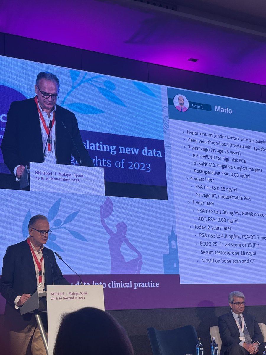 Time for nmCRPC at #PROSCA23 by @AlbertoBossial 
📍PETPSMA is useful for demostrating mCRPC, however it is not routinately performed 
📍it remains unclear ir the use of PETPSMA in this setting improves outcome
 📍Daro/Apa/Enza demostrate ⬆️MFS and OS in PSADT<10 m
📍Consider