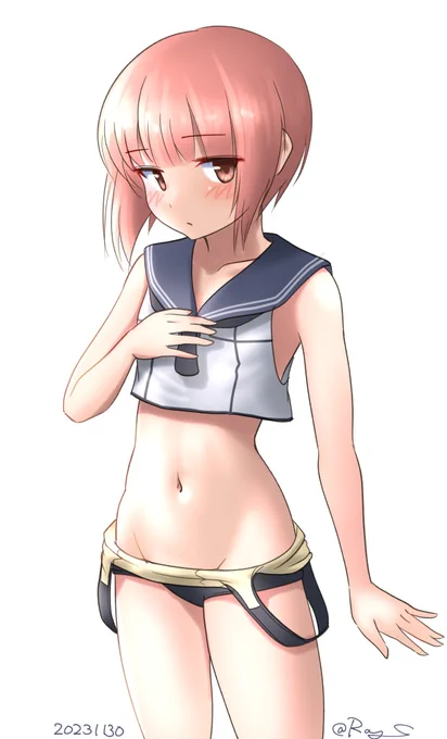 潜水艦Z3 #艦これ版深夜の真剣お絵描き60分一本勝負 #艦これ版真剣お絵描き60分一本勝負_20231130