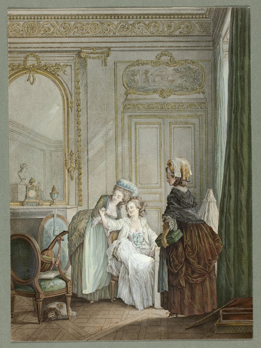 'The Tradeswoman in the Dressing Room' by Nicolas Lavreince, 1782.