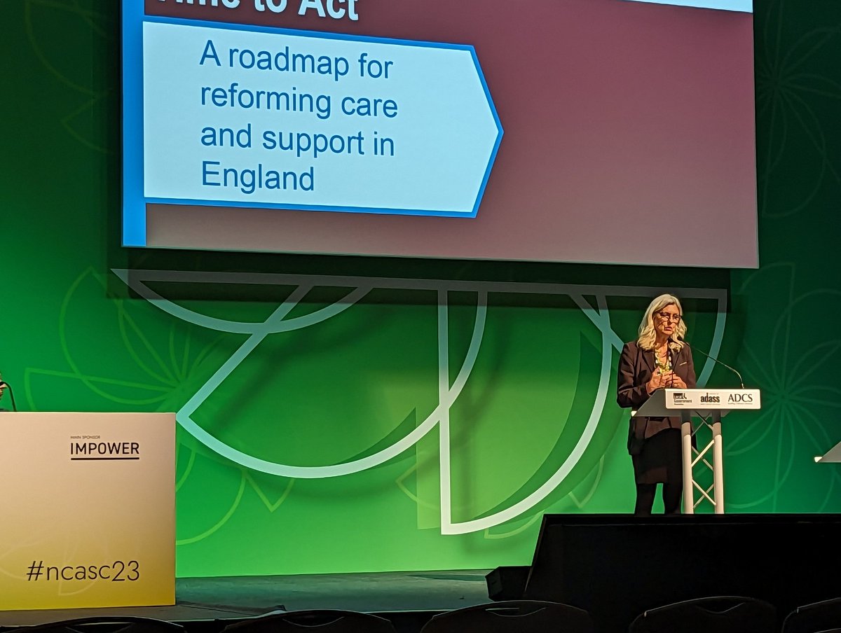 'Every decision about care is a decision about housing' @SarahSjmac @1adass #NCASC23 The importance of older people's housing