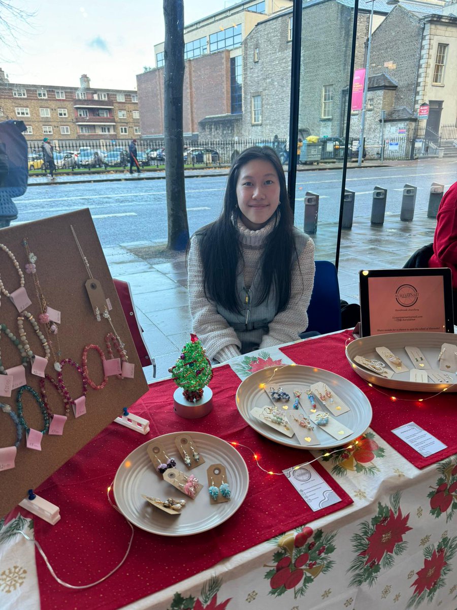 tcddublin's tweet photo. 🎄A sneak peek around at our Michaelmas Market! Were students, staff, and alumni are weaving magic into some sustainable, handmade Christmas gifts and crafts!
#christmasmarket #FestiveSeason #TrinityCollegeDublin https://t.co/v2V8oohanC