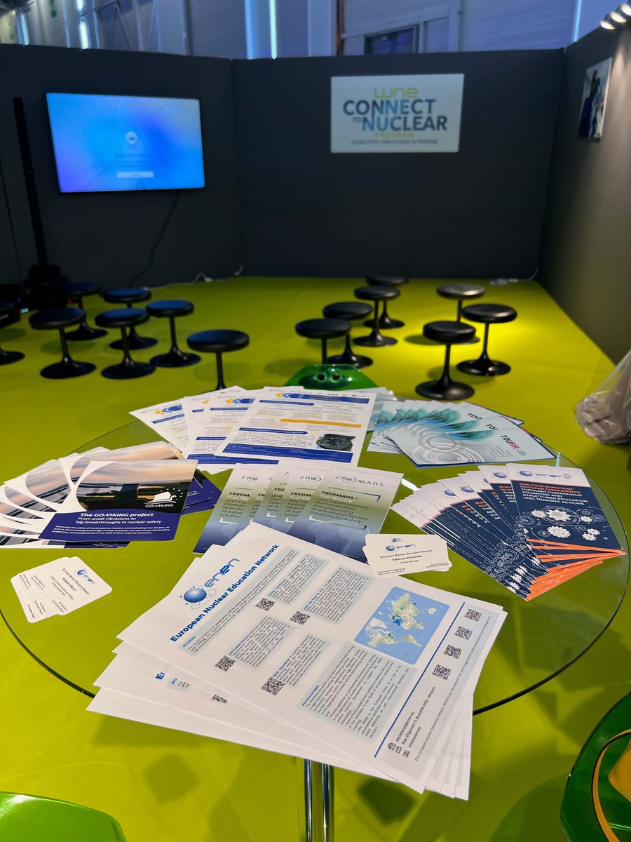 GOVIKING_EU's tweet photo. Thrilled to share that GO-VIKING is making waves at the @Exhibition_WNE! 🌊
Our partners from the @ENENAssociation are actively participating in discussions about nuclear energy & safety.
Special thanks to @SNE_TP for presenting our factsheet. #SNETPportfolio #Nuclear https://t.co/0ogEj6bqfl
