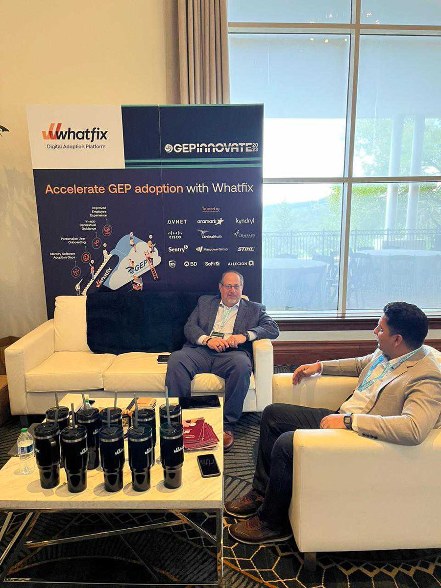 whatfix's tweet image. .@GEP_Worldwide Innovate 2023 was truly an enriching experience!

Engaging with industry experts to explore #technology adoption and delving into the concept of #userization in digital procurement was incredibly insightful.

#whatfix #digitaladoption #procurement