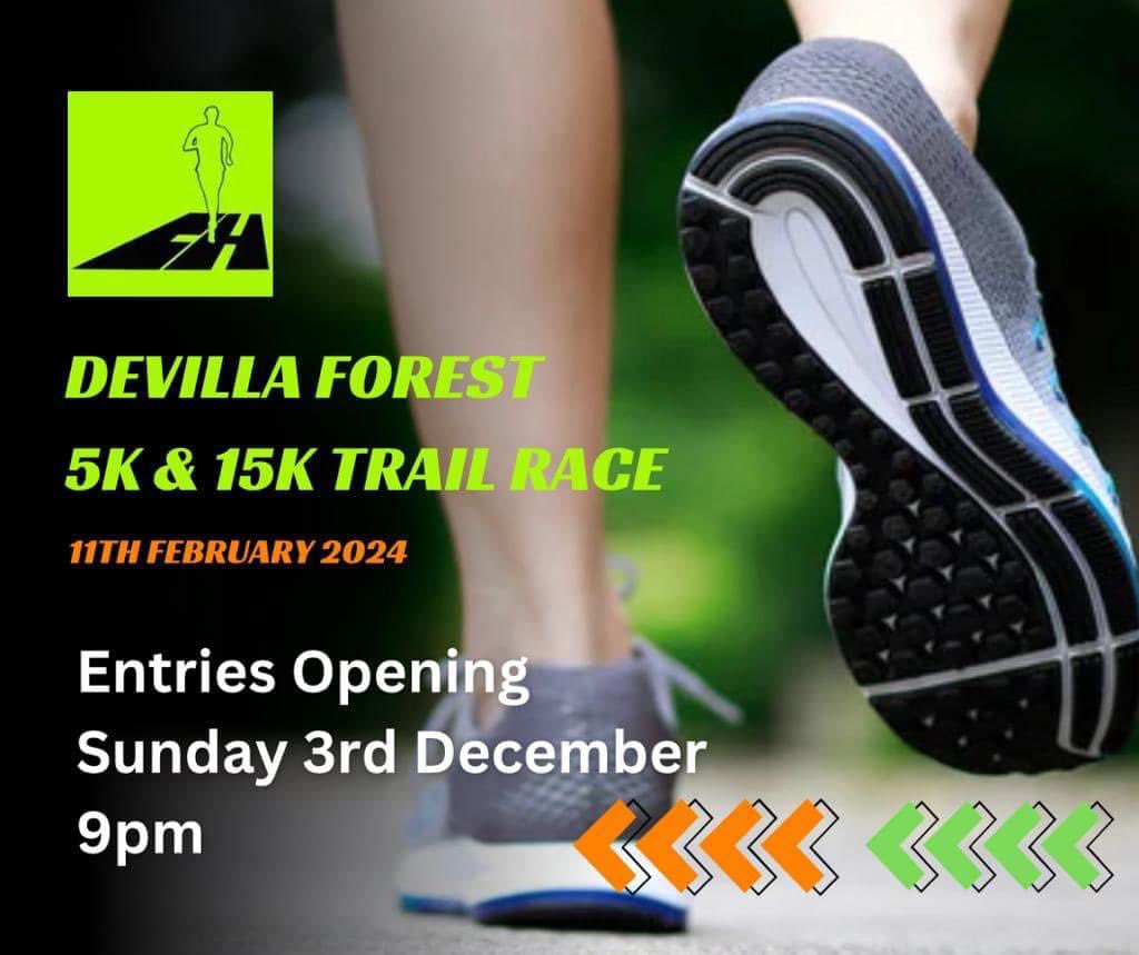 Carnegie Harriers are looking forward to hosting another fabulous event within Devilla Forest in 2024 🏃 🌳 

🚨🚨 Entries are opening on Entry Central this coming Sunday, 3rd December at 9pm 🚨🚨
