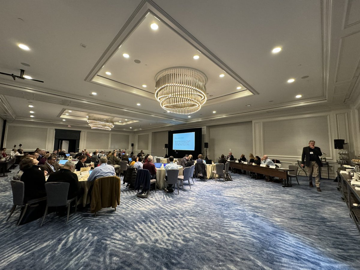 ohiostatepmr's tweet image. Morning session during semi-annual project directors meeting of the #NIDILRR  #TBI Model Systems. @johncorriganosu presenting @ohiobraininjury local research project investigating SDoH on #TBI outcomes.