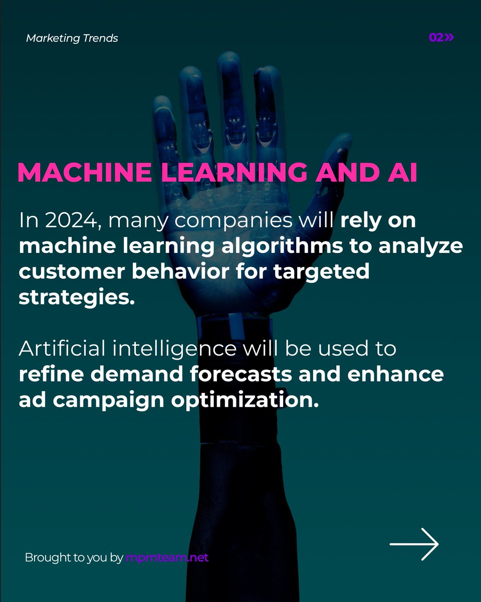 mpmteam's tweet photo. Ever wondered what digital marketing holds for us in 2024? Here are our predictions:
#CreativeMarketingAgency  #digitalagency https://t.co/vroNUVwKlz