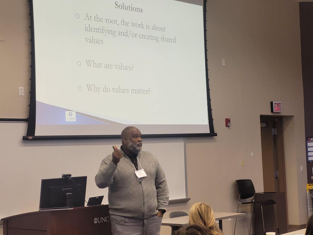 "We've got to let the people we're serving lead," Dr. Christian Friend. Yes! #opportunityyouth should have a voice and an opportunity to help solve the issues that face them! #CarolinaAcross100