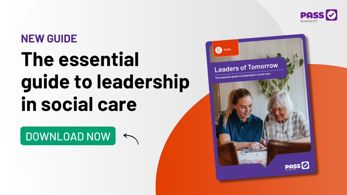 📣 NEW LEADERSHIP GUIDE - LAUNCHES TODAY!
Leaders of Tomorrow: the essential guide to leadership in social care, is now available 💚
Talior-made for aspiring leaders, this guide serves as a companion throughout your journey. 
DOWNLOAD: ow.ly/E03u50QcTq7
#passforsocialcare