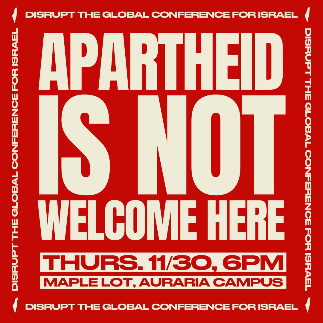 copalestineco's tweet photo. ❌APARTHEID IS NOT WELCOME IN COLORADO❌

Rally - Today (11/30) 6pm at Auraria Campus!

#ShutDownJNF https://t.co/R7c1MZSVuc