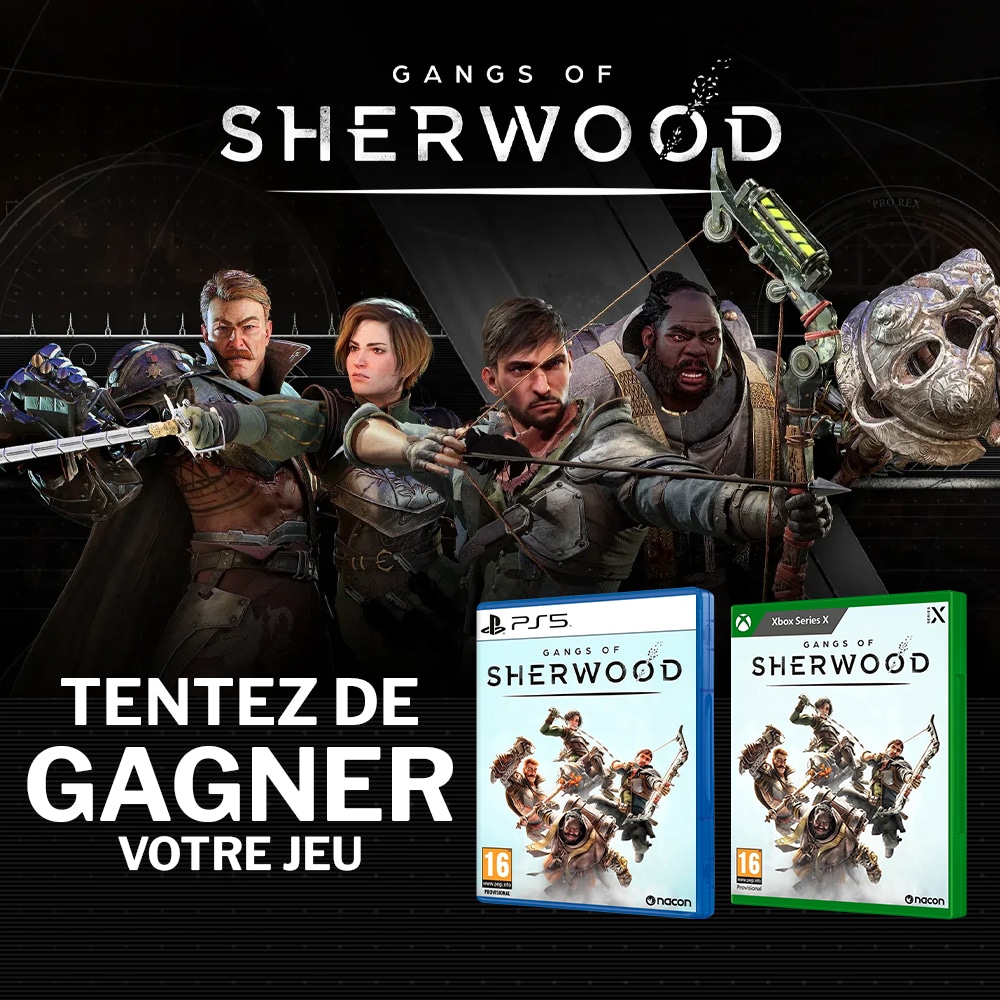 À l'occasion de la sortie de Gangs of Sherwood aujourd'hui, on vous fait gagner 5 jeux !!! 🔥⁣
⁣
Pour participer :⁣
🏹 Like⁣⁣⁣, RT &amp; Follow <a href="/Micromania_Fr/">Micromania-Zing</a> 
🏹 Mentionne en réponse un ami avec #MicromaniaSherwood⁣⁣
⁣⁣
Tirage au sort dans 1 semaine !⁣ 😉⁣