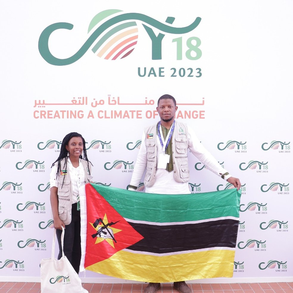 "Involving children in climate action is a key tool for generating conscious leaders. I would like to thank UNICEF, <a href="/savechildrenMoz/">Save the Children in Mozambique</a>, <a href="/NorwayInMoz/">Norway in Mozambique</a> &amp; <a href="/giz_gmbh/">GIZ</a> for supporting our participation in #COY18 &amp; #COP28, which begins today" - Nélio Zunguza, <a href="/YcacMoz/">ycac moz</a>.