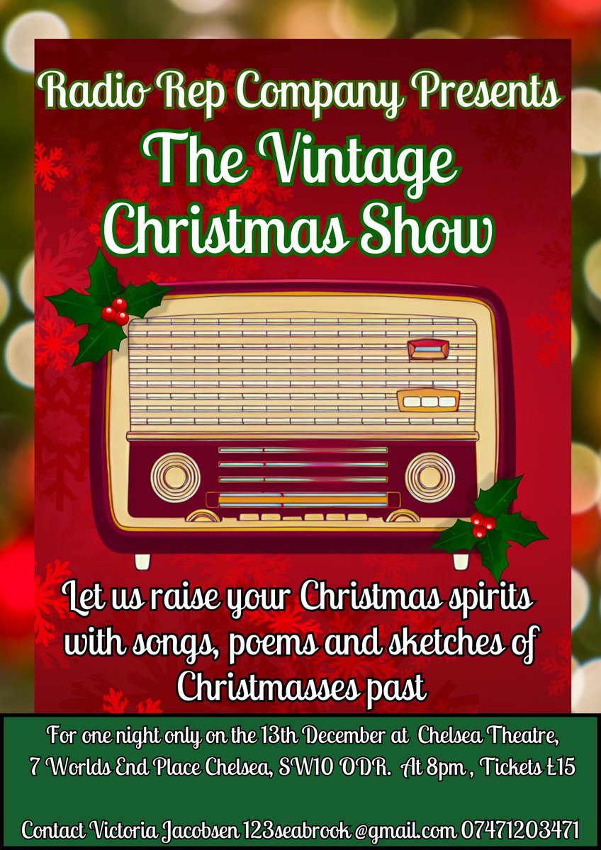 CornishSnow's tweet photo. Super excited, to be part of Radio Rep Company’s Vintage Christmas Show, next Thursday 13th Dec, reflecting on the lighter side of Christmas… https://t.co/dHwlswwZPc