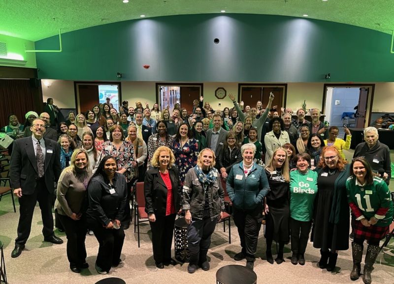 DMHHSS's tweet photo. E-A-G-L-E-S, Eagles! Thank you White Horse Village, Terri McCabe and Anderson Elder Law  and Michelle Russo for hosting DelCo Elder Care Network indoor tailgate. #deermeadowshomehealth https://t.co/8SipQyVgTY