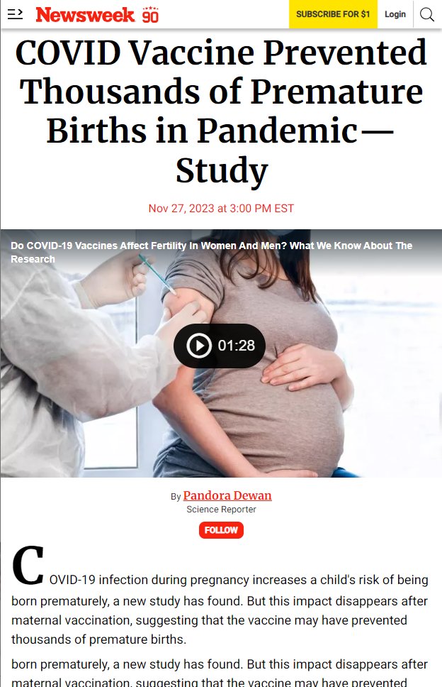 ClaudeSteve6's tweet photo. Les antivax peuvent rager mais ils ont tort, partout dans le monde. C'est nous les gentils, nous avions raison de promouvoir les vaccins à ARNm chez les femmes enceintes. La vaccination a entre autres permis d'éviter des milliers de naissances prématurées.
https://t.co/lgUbTHoylD https://t.co/8NlheyHOMt