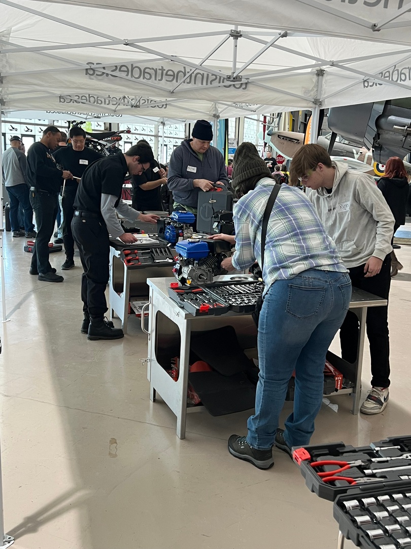 toolsinthetrade's tweet image. 🎉 We're here at the Transportation Technology event in #Hamilton at the @CWHM and it's buzzing with innovation!
#TransportationTech #HamiltonEvent #skilledtrades #tradesman #tradeswoman #toolsinthetrades #apprenticeshipprogram #apprentice #apprenticeship #apprenticelife