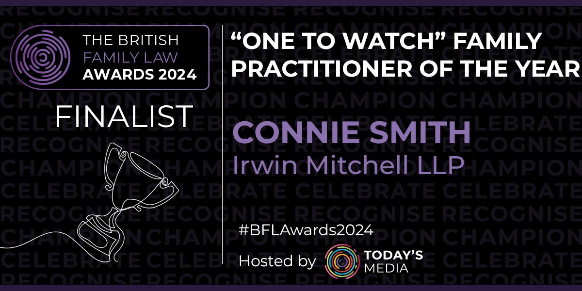 Personal_Legal's tweet photo. We’re delighted to be shortlisted for Excellence in Client Care, One to Watch Family Practitioner of the Year – Connie Smith, and Family Law Firm of the Year at the British Family Law Awards 2024. Congratulations to everyone involved! #BFLAwards2024 https://t.co/cWf93ZiezY