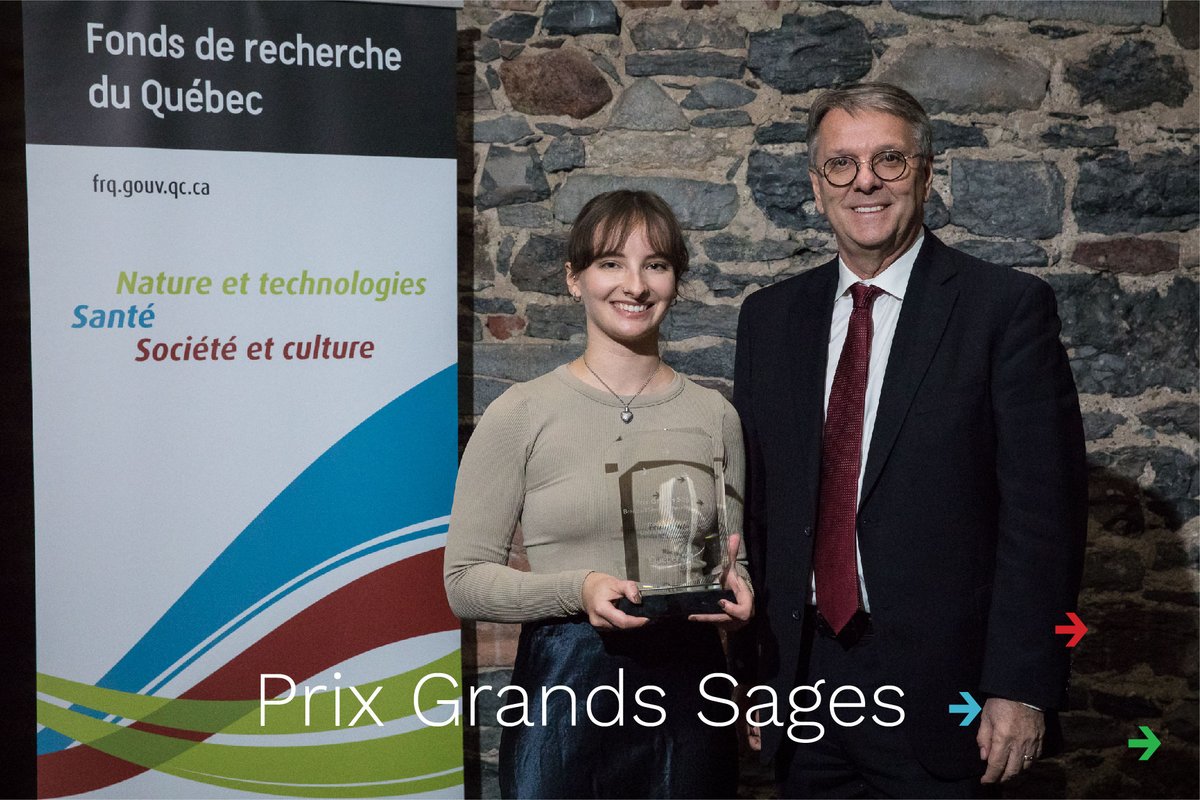 SciChefQC's tweet photo. Je me joins aux #FRQ pour féliciter les doctorantes lauréates des 1ers prix Grands Sages!
Merci aux Grands Sages pour tout ce qu’ils ont apporté à la société québécoise et à la science en général!
#BrendaMilner #SergePayette #GuyRocher
@Concordia @UQTR
https://t.co/YxzIiRgGN3 https://t.co/dPEmJthXap
