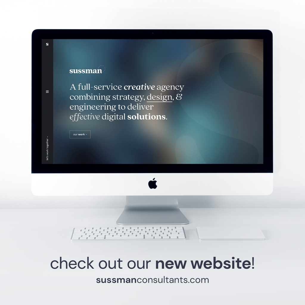sussmanc's tweet photo. A #brandrefresh wouldn't be complete without a gorgeous new #website! 🤗 Check it out at https://t.co/FHGs431DYI and let us know what you think! 🖥️ #creativeagency #digitalagency #designagency #webdesign #webdevelopment #designportfolio https://t.co/AczJfs01UO