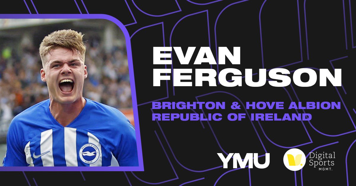 digisportsmgmt's tweet photo. It’s been an incredible few months for @YMUFootball client, @Evan_Ferguson9, and #TeamDSM is delighted to be working alongside Evan and the YMU Football team to develop his commercial opportunities off the pitch 👇 https://t.co/3iRvAncXQg