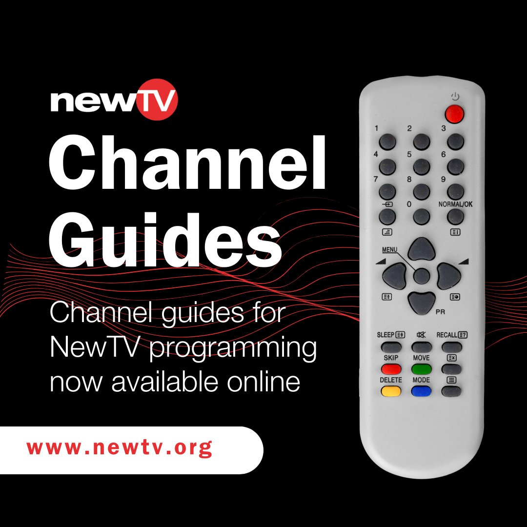 New_TV's tweet image. Channel guides are now available on our website!

Be sure to check back each week to see what’s airing:

- Community: newtv.org/community-chan…
- Education: newtv.org/edu-channel
- Government: newtv.org/gov-channel

#localprogramming #communitymedia #newtv #newtonma