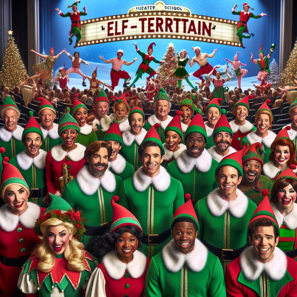 Why did Santa's elves go to theater school? Because they wanted to 'elf-tertain' everyone with their magical holiday productions! 🎭🧝‍♂️✨ #Christmas2023 #ElfJokes