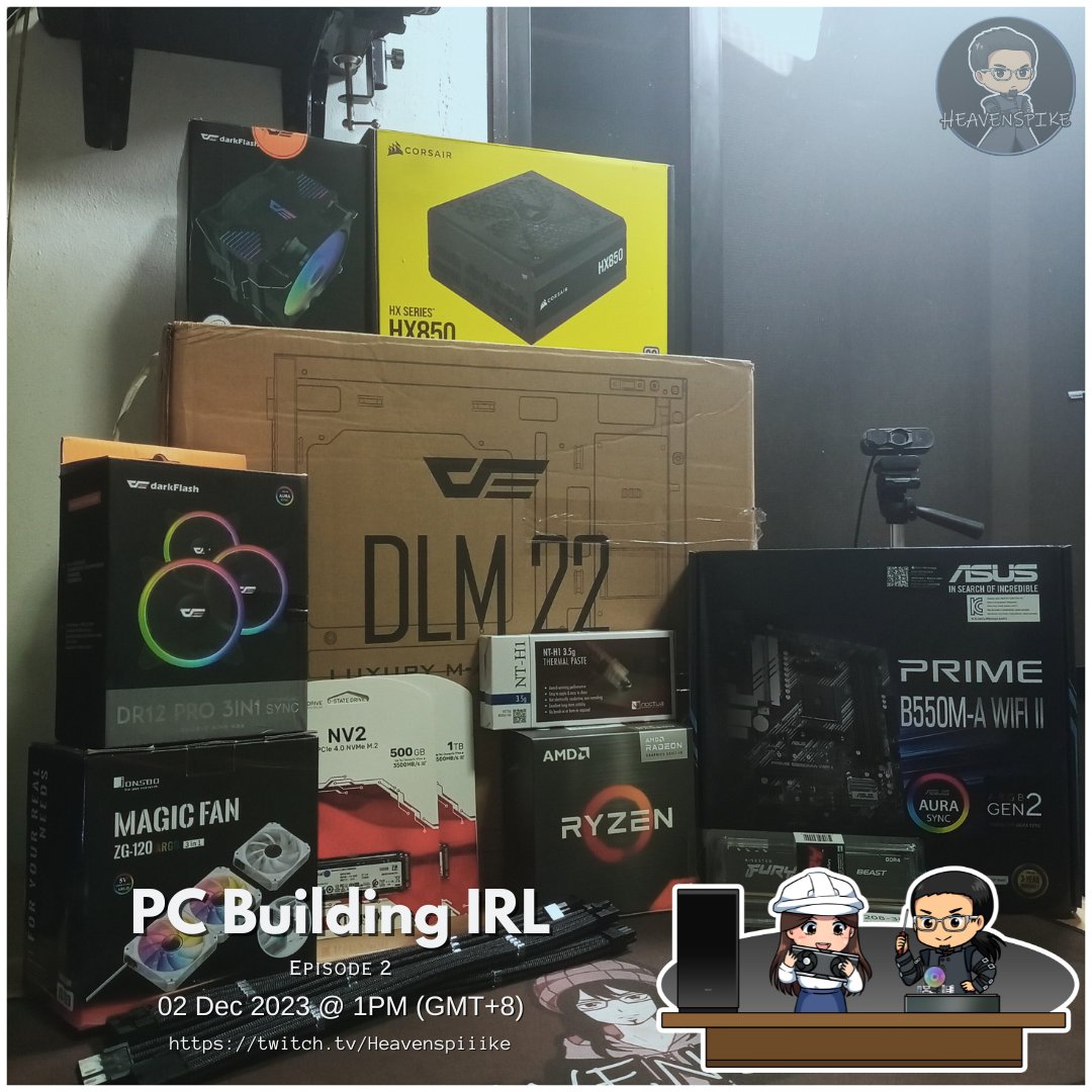 heavenspiiike's tweet photo. <insert Gigabyte GeForce RTX 3060 12GB Eagle OC here>

See you guys on Saturday, December 2nd, as we do Episode 2 of PC Building IRL! 

1:00 p.m. (GMT+8), only on Twitch!

https://t.co/GVXK5SEveJ

#twitchstreamer #twitchaffiliate #pcbuilding #smallstreamer #pinoystreamer https://t.co/VAL24kD9yS