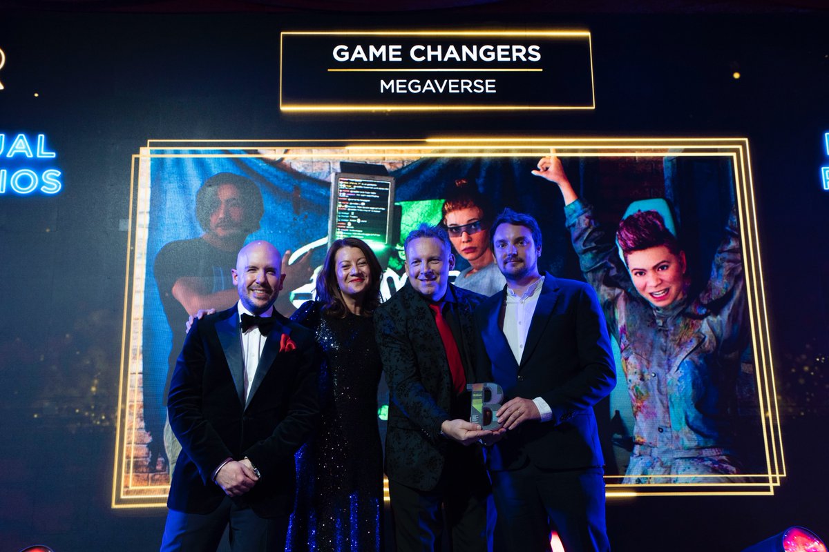 🏆Game Changers has won Best Use of Virtual Production/Studio at the Broadcast Tech Awards! A huge shoutout to our team &amp; everyone involved🎬

Game Changers merges virtual production with live broadcast tech for a fully interactive experience. Learn more: megaverse.co/projects/game-…