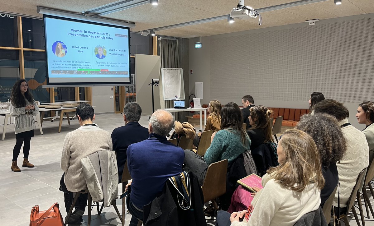 IncubAlliance's tweet photo. 🏆 Toutes nos félicitations aux 2 lauréates de la 5ème édition du #bootcamp Women in Deeptech, coorganisé par @Willa_off et @IncubAlliance : 

👉Nina Gazal, projet #MyceliumConcept,
👉Ekaterina Kukhtenko, projet #VAir.

Bravo à l'ensemble des candidates ! 👏 https://t.co/gMcHJRi7I4