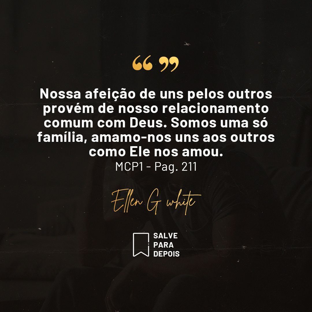 O amor de Cristo nos inspira a amar e impactar positivamente nossa família e aqueles ao nosso redor. Lembre-se de que nós amamos porque Ele nos amou primeiro! 💖🙏