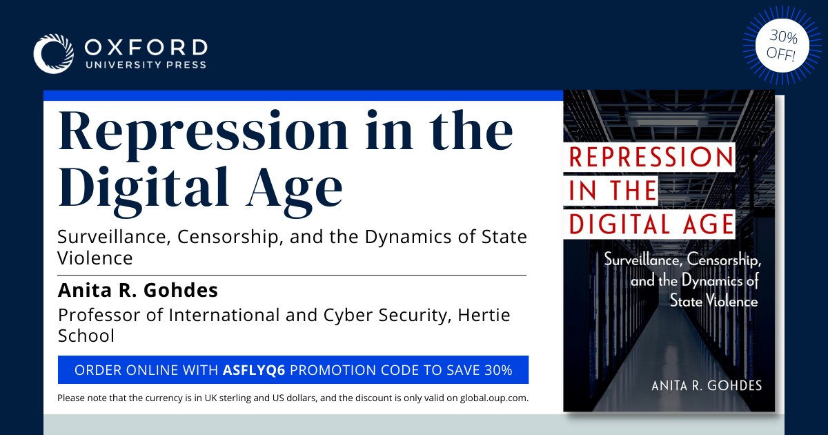 My book “Repression in the Digital Age” is out tomorrow with @OUPAcademic ✨✨✨ You can order it here: global.oup.com/academic/produ…