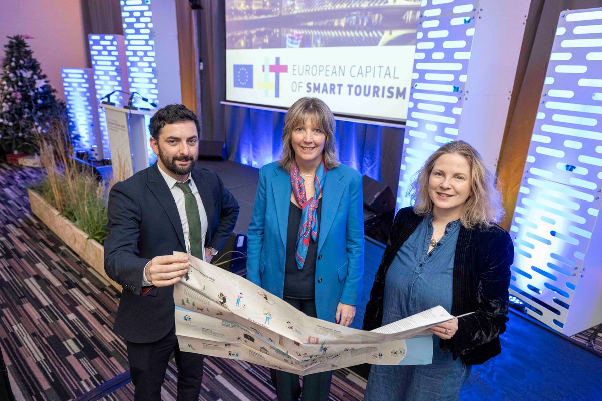 At launch of new @DubCityCouncil Tourism Strategy today where Barry Rogers, Head of Dublin City Tourism announced that Dublin will be the 2024 European Capital of Smart Tourism. Dublin will be a role model for digital, accessible, sustainable & creative tourism in 🇪🇺 & beyond.