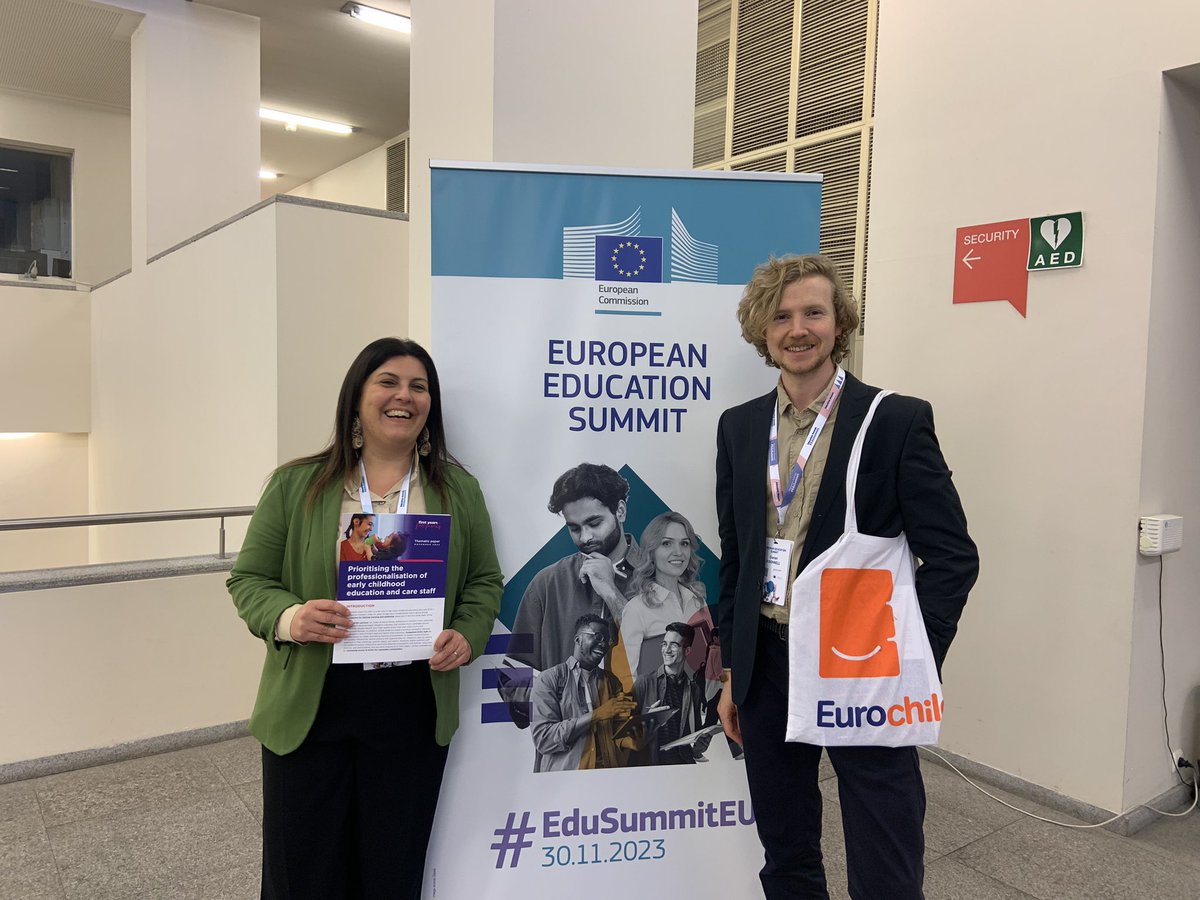 KeeranOD's tweet photo. Professional meets personal!
Happy to be here w/@AgataDaddato
at #EduSummitEU on #ecec #educationequity #firstyearsfirstpriority
@Eurochild_org @lllplatform https://t.co/4CV1w8MQkF