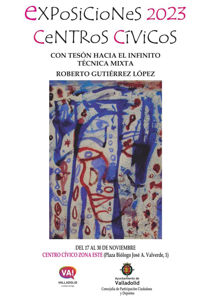 🎨 La concejala de Participación Ciudadana, Mayte Martínez, y el concejal de Servicios Sociales, @Rodriniga, visitan la exposición de Roberto Gutiérrez en el C. C. Zona Este. En la muestra clausurada hoy, el artista ofrecía un recorrido por sus obras realizadas con técnica mixta.