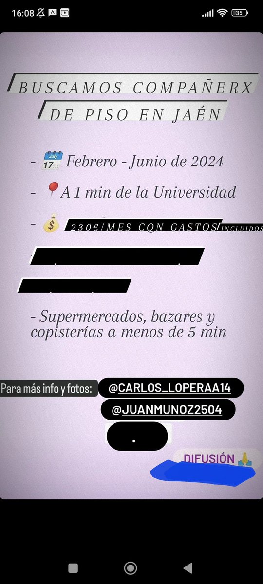 Se agradece difusion👍🏽
#pisojaen #uja #jaen