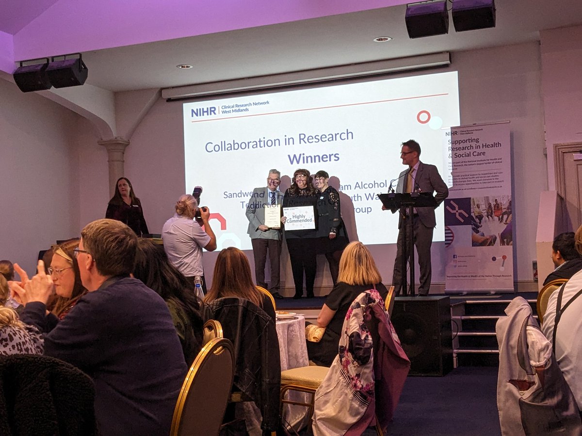 Massive congratulations to our @mpftnhs R&I Director Ruth Lambley-Burke on being highly commended for the @CRN_WMid network award for collaboration in research! #CRNWMAwards23