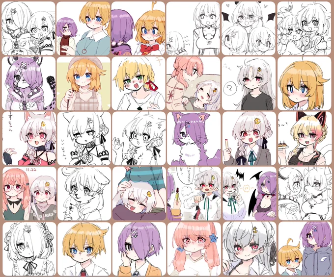 11月の楽描きお絵描きまとめました!11月は木馬も投稿頻度高かったのでこっちは少なめです🍁
相変わらず🌸🌱🐮💻中心に好き勝手描いてます🤓 