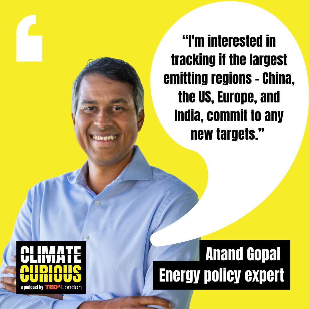 <a href="/anandrg/">Anand R Gopal</a> joins <a href="/ThisIsPasha/">Maryam Pasha</a> on #ClimateCuriousPod to discuss #COP28. 
🔊tedxlondon.com/podcasts/clima…