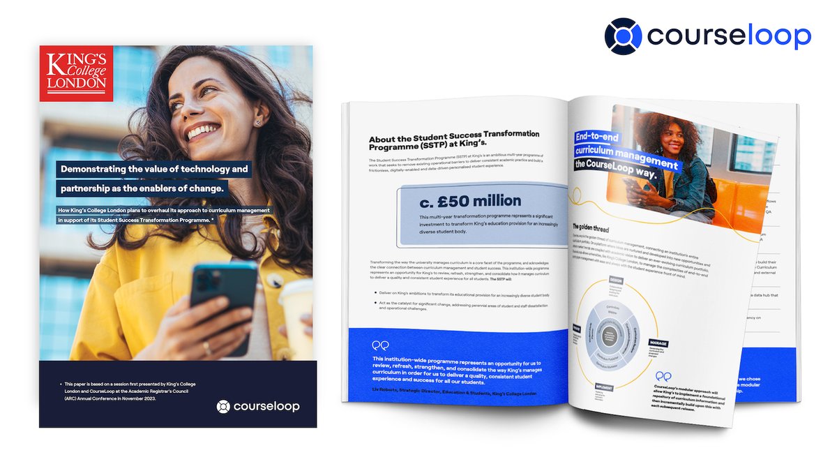 If you haven't already, pop over to the CourseLoop stand at #CISGPCMG23 to see some of the friendliest (and most knowledgeable) people you could ever meet and pick up your copy of our latest <a href="/KingsCollegeLon/">King's College London</a> case study. #studentsuccess #highered #digitaltransformation