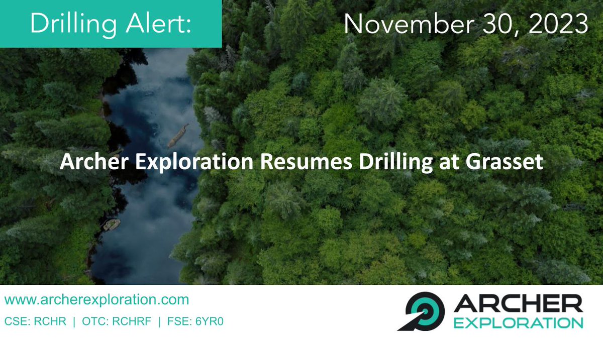 It's go-time! #Drilling has resumed at @ArcherExpl 's  Grasset #nickel project in Northern Quebec. #QuebecMining #MiningNews bit.ly/3R0NcZN