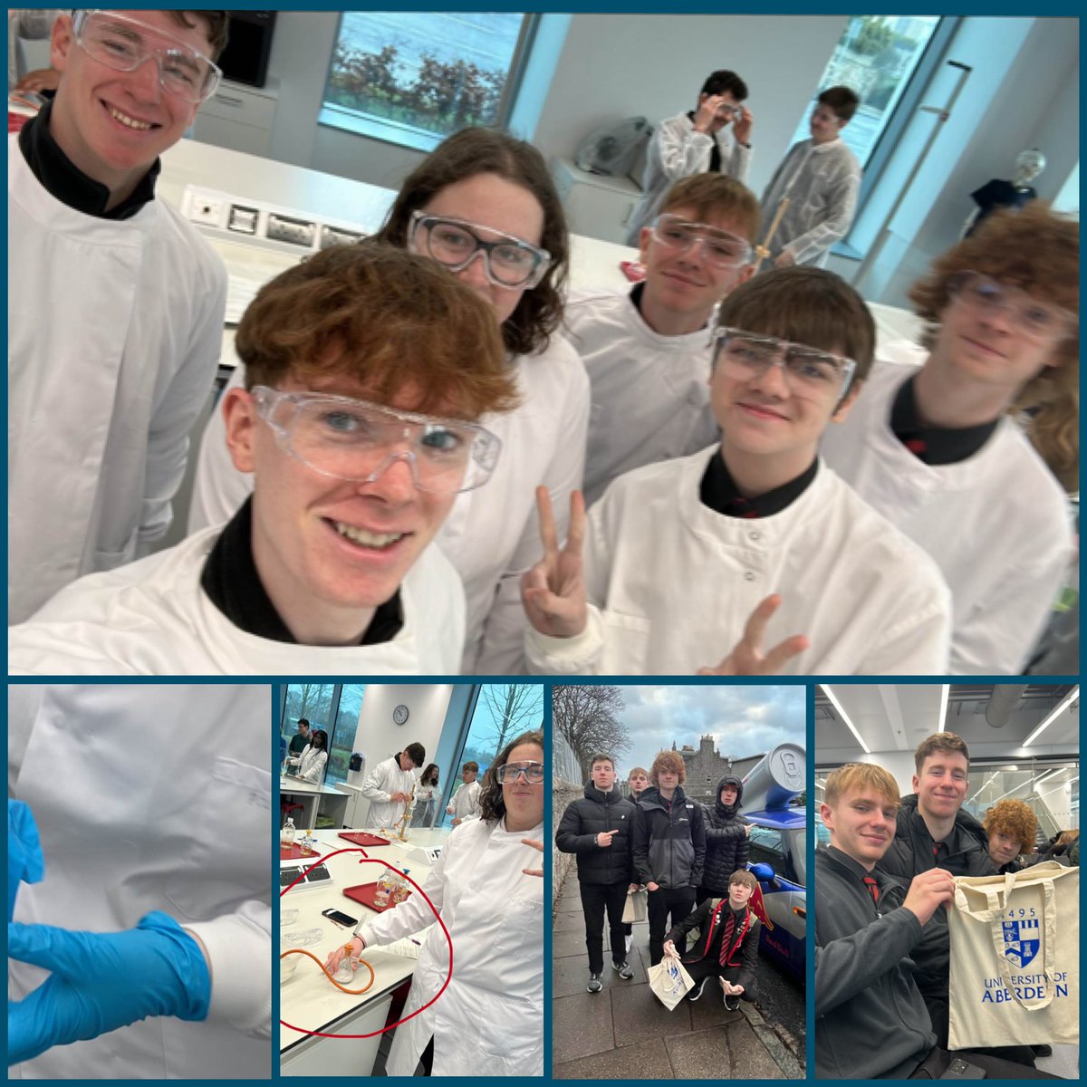 S5/S6 pupils attended the So You Want to be a Chemist? event at the <a href="/aberdeenuni/">University of Aberdeen</a> yesterday. They had a great time seeing the Science Teaching Hub and getting to complete some practical work 🧪 ⚛️ #BrilliantBroch <a href="/FraserburghAcad/">Fraserburgh Academy</a> 👏