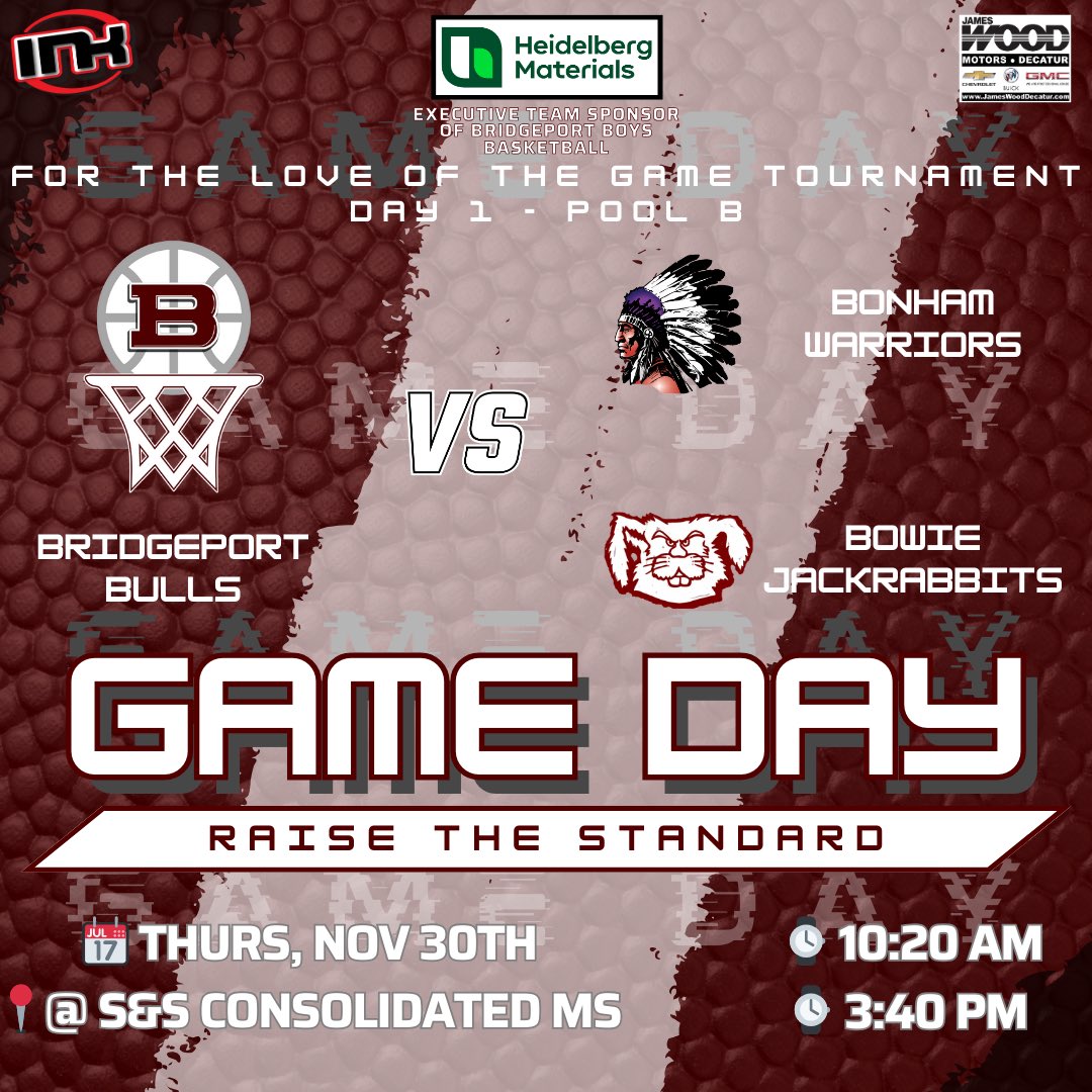 BHSBullsBBall's tweet photo. The Bulls are at S&amp;S Consolidated to take on Bonham and Bowie in Pool Play
#RaiseTheStandard

🎥 https://t.co/VhoPZ3lXrb

@BridgeportISD 
@bridgeport_BHS 
@BridgeportMS 
@Bulls_Sissies 
@hoopinsider
@dfwvarsity
@Gosset41
@WCMSports 
@Tabchoops
@TXHSBB https://t.co/hhin41fFxm