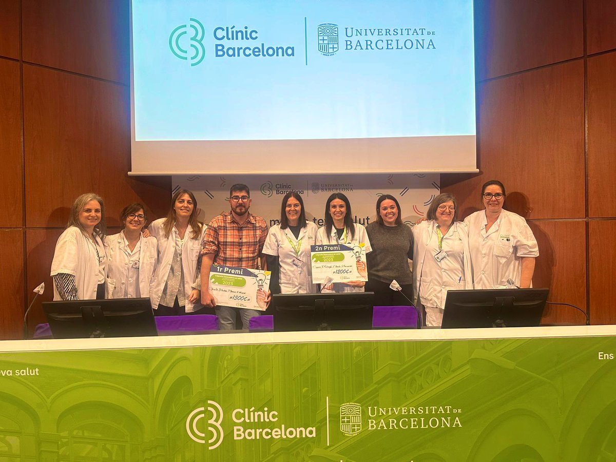 Resum del dia d’avui: Infermers de l’ICN guanyadors del primer i segon premi a les càpsules innovadores. 🔝 🔝 <a href="/MarGa_Teresa/">Teresa Marco</a> <a href="/hospitalclinic/">Hospital Clínic</a>