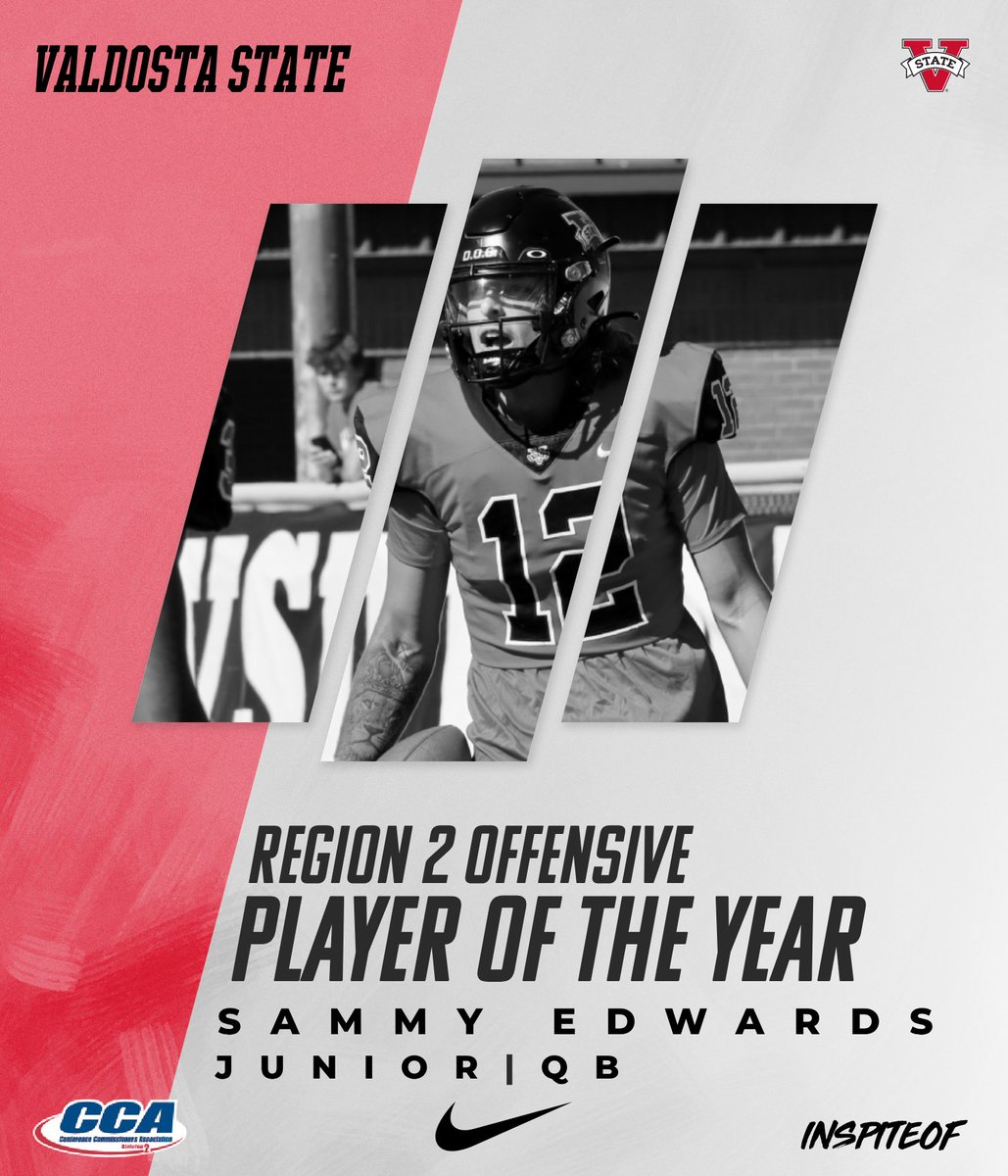 ⚫️🔴CONGRATULATIONS🔴⚫️ Junior QB, Sammy Edwards was named First-Team All Region for the 2023 Season. He was also named D2CCA Region 2 OFFENSIVE PLAYER OF THE YEAR 🔥🔥 His hard work and preparation through out the season put him a step above! #DOG #ISO #NotDoneYet