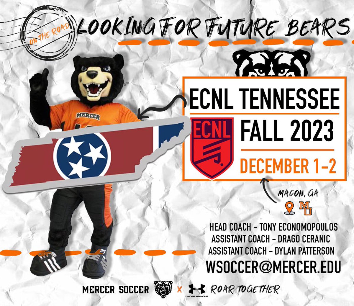 Ready to Rock n’ Roll this weekend in TN with <a href="/ECNLgirls/">ECNL Girls</a> ! 🎸⚽️🐻🤘

#MUWS | #RoarTogether | #GoBears